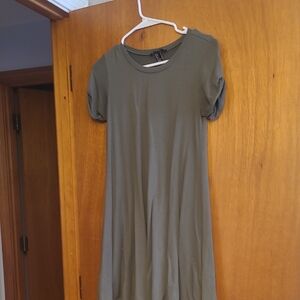 Forever 21 Khaki Green Midi Dress